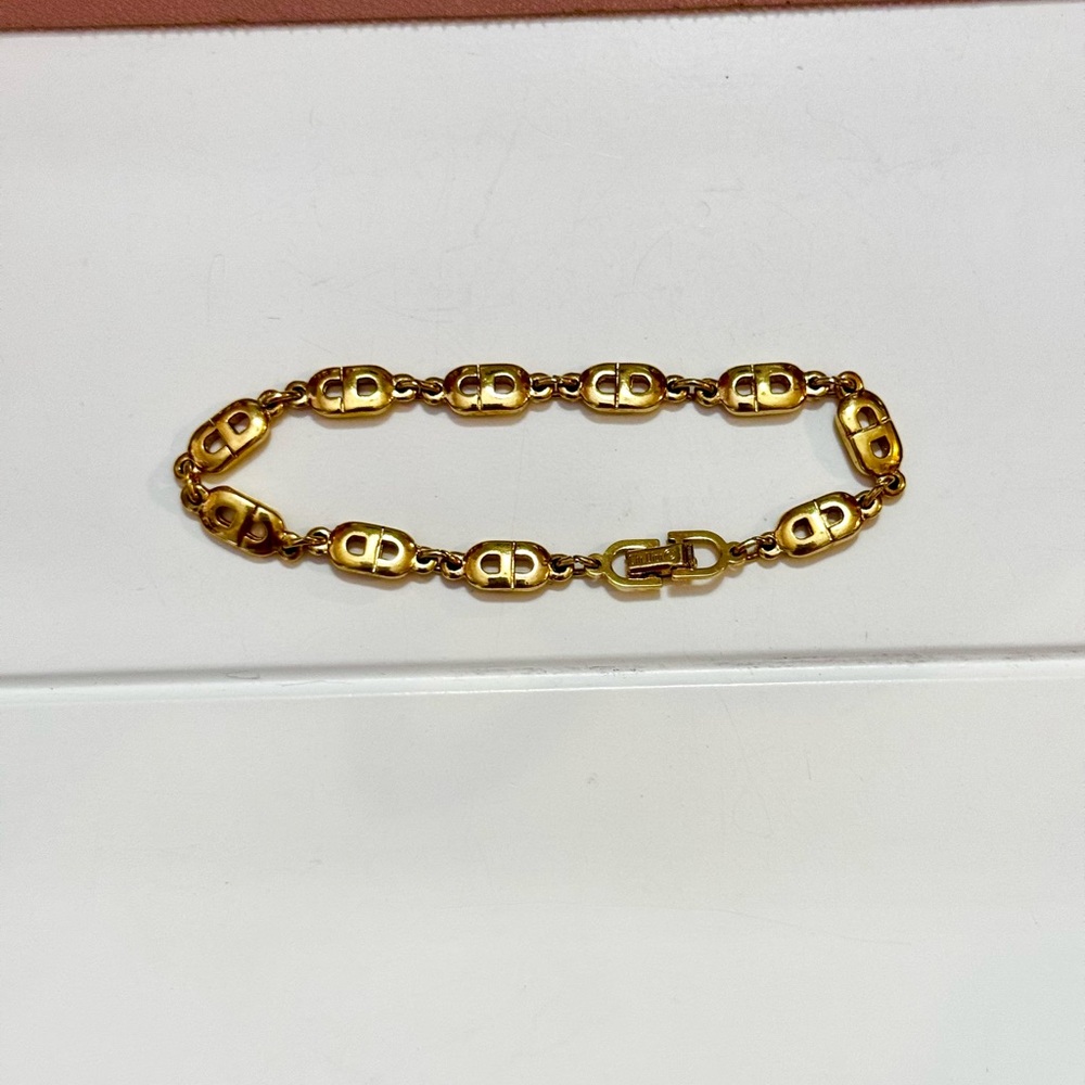 Dior Gold CD Logo Bracelet - Picture 3 of 6